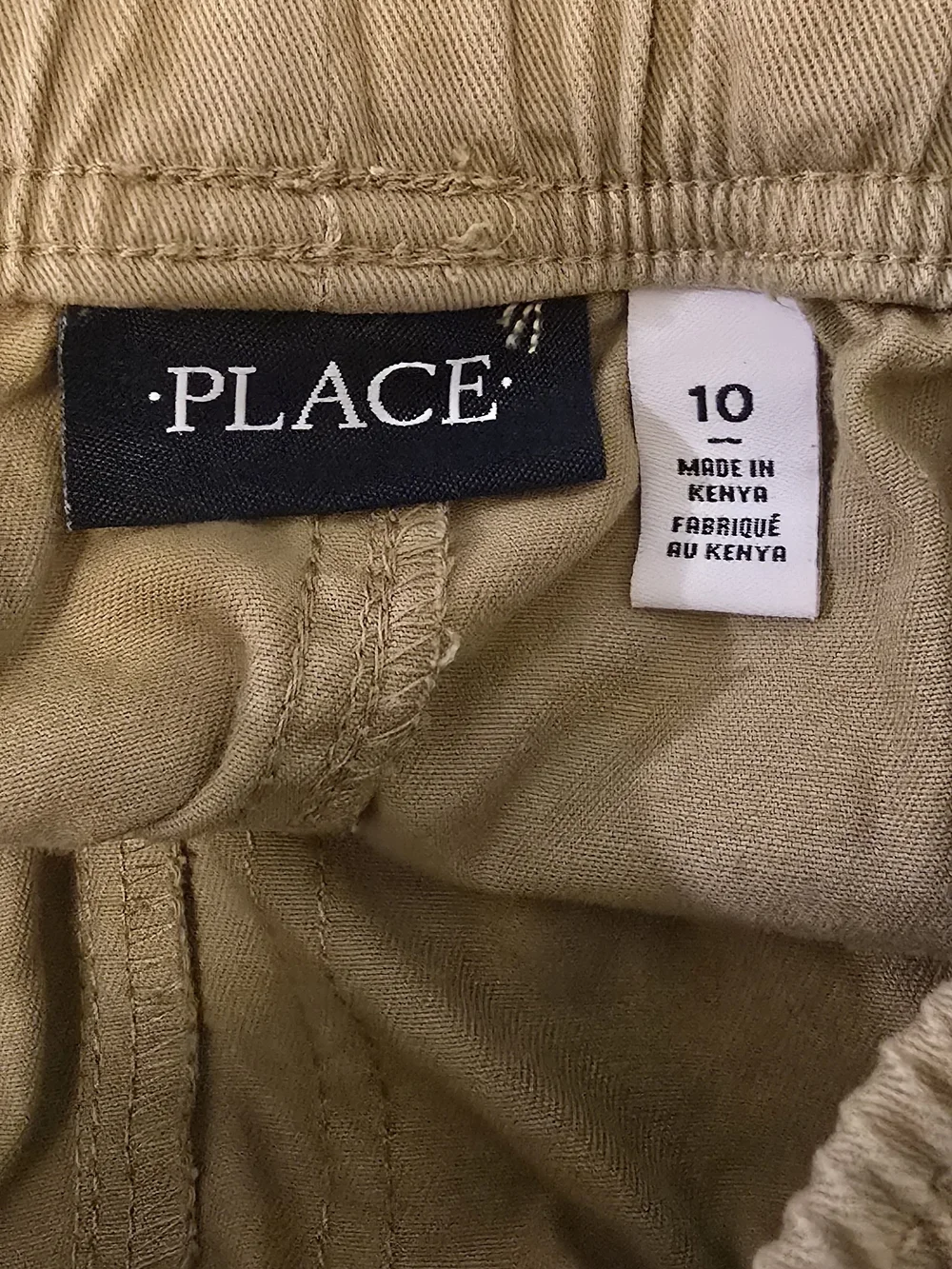 The Children's Place Khaki Cargo Pants - Beige